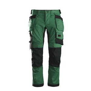 Pantalones de Trabajo Modernos para Hombre, Corte Ajustado, para Exteriores, con Tela Flexible y Diseño de Bolsillos Multifuncionales - Product Image 3