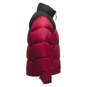 Nouvelles vestes matelassées respirantes à capuche pour hommes, design personnalisé très demandé, de haute qualité, couleur bordeaux avec noir, tendance - Product Image 1