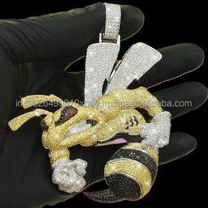 Pendentif mémoire diamant noir cadre en argent sterling Moissanite pour femme avec colliers commémoratifs image gravée - Product Image 3