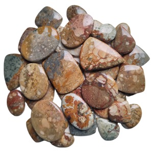 Cabochon de jaspe américain, cristal naturel, opale, rubis blanc, pierres précieuses en vrac, accessoires de bijouterie, prix par lot - Product Image 4