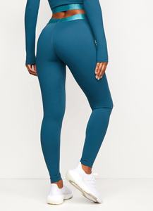Vente en gros OEM Logo personnalisé femmes taille haute doux pantalon Leggings sans couture Gym course Yoga entraînement élastique sport tricoté mi - Product Image 3