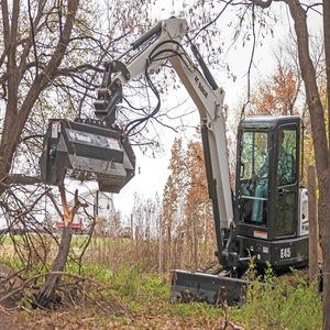 Professional Bobcats Crawler Mini Excavator <b>Mulcher</b> Bagger PLC Hydraulic Pump Engine 1000W High Efficiency Powerful Equipment - Product Image 3