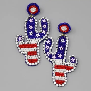 Pendientes de Aro con Cuentas de Semilla, Bordados a Mano, Diseño de Moda, El Mejor Diseño de MD HANDICRAFTS - Product Image 4