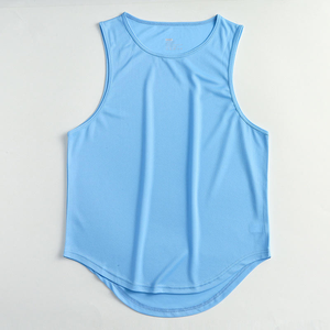 <b>Men</b>’s Cotton Sleeveless Gym Tank Top Breathable Fitness Running Workout <b>Singlet</b> Lightweight Summer Activewear Bulk Supply - Product Image 5