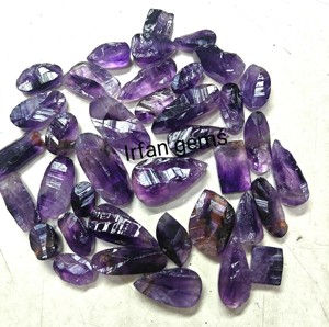 อัญมณี2025พลอยอะเมทิสต์ธรรมชาติดรูซี่อัญมณีทรงหลวมขัดเงาขนาดผสมคริสตัล Cabochon สำหรับทำจี้เครื่องประดับ - Product Image 5
