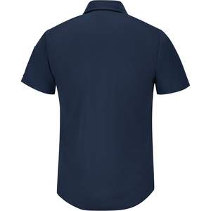 เสื้อเชิ้ตทำงานผู้หญิงแขนสั้นแบบมีกระดุม รุ่นโปรแอร์โฟลว์ สีกรมท่า ไซส์ใหญ่ US - Product Image 3