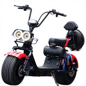Bicicleta eléctrica y motocicleta scooter de dos ruedas con llantas anchas y ruedas grandes, modelo HL01, para hombres y mujeres, con una velocidad de 30 km por hora. - Product Image 2