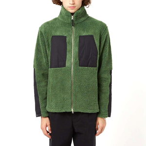 Blouson Bomber en Polaire Sherpa, Veste d'Hiver Chaude en Polaire Teddy, Vêtement d'Extérieur Streetwear Décontracté, Fabrication OEM Personnalisée, Vente en Gros Usine - Product Image 1