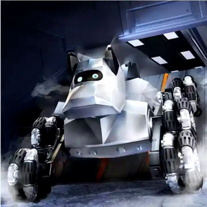 Robot chien télécommandé 2,4 GHz, électrique, en plastique ABS, roues Mecanum, voiture de cascades, détection de geste, musique, lumière, pour enfants de 8 à 13 ans - Product Image 3