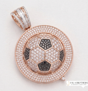 VALA BROTHERS HH-12 Pendentif plan personnalisé en usine, style Hiphop, avec diamant Moissanite VVS impeccable, en Argent S925, Or 10K 14K 18K, Breloques et Pendentifs - Product Image 4
