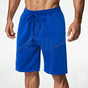 Short de course de nuit pour homme, décontracté, à motif uni, tricoté, épais, réfléchissant, imperméable, anti-plis, respirant, élastique - Product Image 6