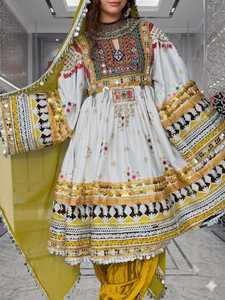 Latest Fully Stitched Ready Women's Afghan Kuchi <b>Dresses</b> Loose Fit Silk Casual <b>Wedding</b> Wear Traditional Afghani Kuchi <b>Dresses</b> - Product Image 5