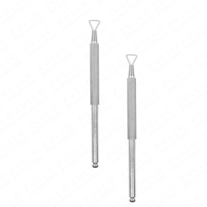 Lot de 2 repousse-cuticules et grattoirs à ongles en acier inoxydable, outils professionnels pour manucure et pédicure - Product Image 2