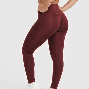 High Waist Calf-Length Yoga <b>Leggings</b> <b>With</b> <b>Pockets</b> Four-Way Stretch Spandex Polyester Women's <b>Workout</b> Pants - Product Image 3