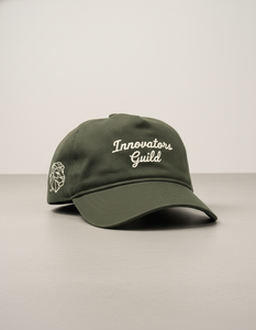 Casquette de baseball vert foncé Premium Innovators Guild - Casquette ajustable en coton avec broderie de logo personnalisé - Product Image 4
