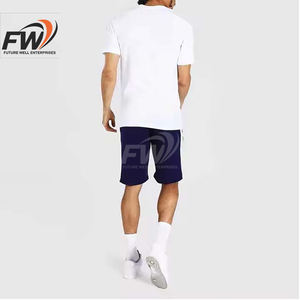 เสื้อยืดและกางเกงขาสั้น Low Moq สำหรับขายดี ชุดกีฬาฤดูร้อนผู้ชาย แห้งเร็ว ชุดออกกำลังกายฤดูร้อนผู้ชาย - Product Image 6