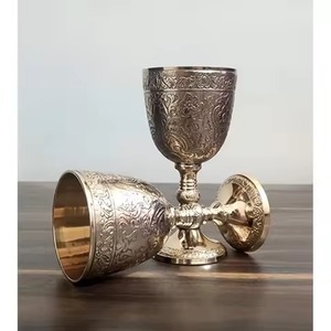 Cáliz Religioso de Metal Premium, Copa para la Sagrada Comunión, Artículos Religiosos para Iglesias - Product Image 3