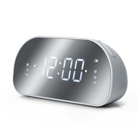ODM Schlankes Design Dual Alarm Home Radio Eingebauter Lautsprecher FM PLL Clock LED-Anzeige Dimmer Schlummer Schlaf funktion 20 vor eingestellte Stationen