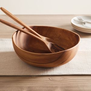 Artisan Burnt Finish <b>Wooden</b> Bowl Deep Serving Dish <b>Rustic</b> Style for Salad Fruit Kitchen <b>Dining</b> <b>Table</b> Eco Friendly Home Decor Use - Product Image 2