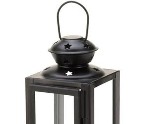 Farol de Metal Portátil Hecho a Mano para Velas, con Acabado Negro Mate, para Bodas y Exteriores, Personalizable, Venta al Por Mayor - Product Image 2