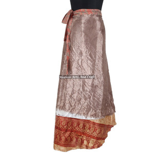 Falda/Vestido Mágico Envolvente de 2 Capas Reversible, Sari de Seda Mágica, Falda Larga Envolvente de Seda, Estilo Étnico de Nueva Zelanda, Fiyi y Australia - Product Image 6