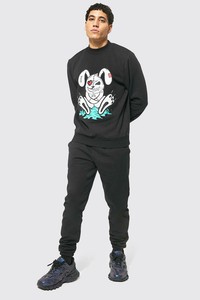 Sweat-shirt unisexe noir à capuche en molleton 100 % coton anti-plis, coupe classique, tricoté, décontracté, pour l'automne, avec logo frontal - Product Image 6