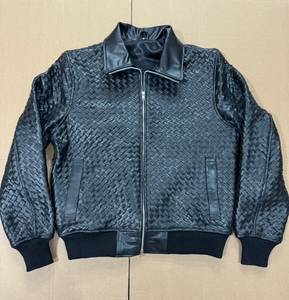 Mens Genuine Sheep Skin Leather Bomber Aviator Casual OEM Biker <b>Racing</b> Eco-Friendly Winter Crocheted Quick Dry Breathable <b>Jacket</b> - Product Image 4