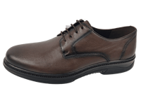 Chaussures habillées Aircom Derby pour hommes en cuir de mouton, à lacets, bout fermé, avec coussin d'air, semelle intermédiaire en EVA amortie, semelle extérieure en TPR