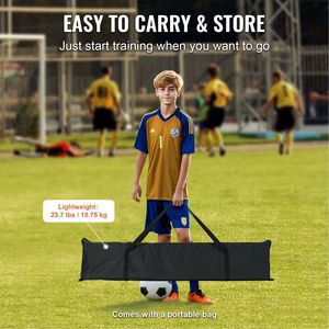 Filet de rebond portable en fer 12x6FT pour l'entraînement au football et au volley-ball, équipement sportif avec sac – Idéal comme cadeau - Product Image 5