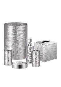 Juego de accesorios de baño de metal coordinados de alta calidad que crea una estética de baño cohesiva y bien organizada. - Product Image 5