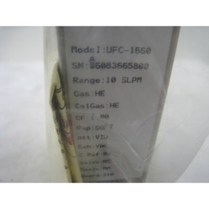 UNIT <b>1660</b> UFC-<b>1660</b> He 10 SLPM with calabration sheet - Trusted Global Legacy Semiconductor Equipment and Parts at - Product Image 4