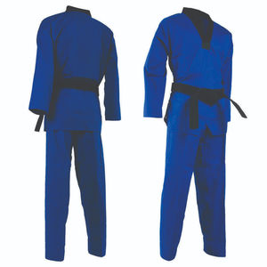 Uniforme de Artes Marciales de Taekwondo de Poliéster/Algodón Duradero y Cómodo, Transpirable, de Secado Rápido, con Logotipo Frontal, Unisex, Tallas Personalizables - Product Image 1