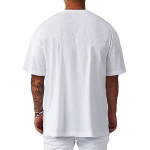 T-shirt unisexe surdimensionné pour homme, en tissu jersey coton/bambou, design personnalisé, impression graphique personnalisée sur le devant, streetwear de haute qualité - Product Image 5