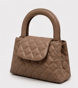 Sac de bowling matelassé en cuir de qualité supérieure Gravs pour femme, élégant sac à main d'hiver bohème avec poignée supérieure, sac de luxe tendance orné de diamants OEM ODM - Product Image 5