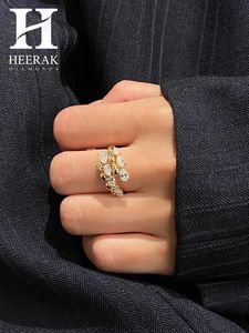 Luxury Pear Shape Lab Grown Diamond Open Wrap Designer <b>Fine</b> <b>ring</b> for Women - Product Image 4