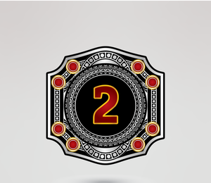Ceinture de champion de lutte en cuir personnalisée avec quatre plaques latérales, design de logo doré, style de championnat poids lourd - Product Image 4