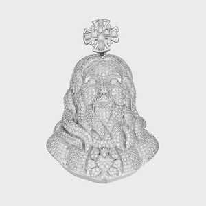 Colgante de Cabeza de Jesús Iced Out, Estilo Rapper Bling Hip Hop, con Moissanita VVS, Plata 925, Colgante Personalizado con Engaste, Colgante de Fe Religiosa - Product Image 6