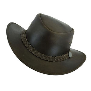 Sombrero Vaquero Occidental Premium de Cuero Genuino Hecho a Mano con Ala Ancha para Aventuras al Aire Libre y Moda - Product Image 4