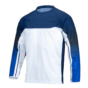 Maillot de football pour homme à col rond et manches longues, rouge et blanc, blocs de couleur, en polyester anti-humidité, coupe classique, pour toutes les saisons - Product Image 4