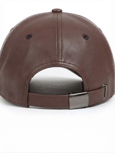 Premium Genuine Leather <b>Caps</b> for Men and <b>Women</b> Stylish Vintage Baseball Hats Adjustable Leather Headwear for Outdoor - Product Image 5