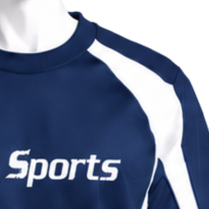 <b>Navy</b> Blue Crew Neck Athletic Sweatshirt <b>Men</b> Long Sleeve Contrast Side Panel Pullover Casual Training Sportswear Custom Wholesale - Product Image 5
