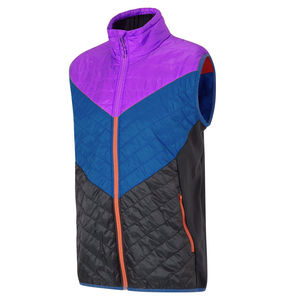 Customized Packable Lightweight Canvas Hooded Color Block <b>Waistcoat</b> Puffer Vest Men <b>Women</b> Outerwear Autumn Wear insulated waist - Product Image 5