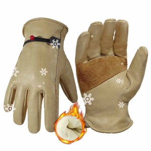 Gants de travail industriels en cuir pleine fleur de vachette avec paume renforcée, protection souple et confortable, logo personnalisé, vente en gros - Product Image 2