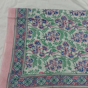 Hand Block Print Sarong Woman Wear Scarves Indian Beautiful Hand Made Cotton Pareo Decorative Stylish Dupatta Bath Cover <b>Throw</b> - Product Image 1