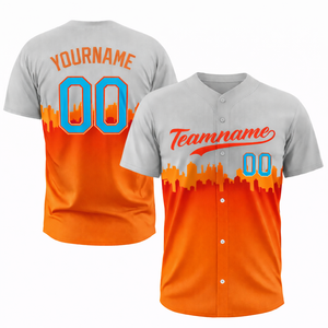 Maillots de baseball respirants personnalisés OEM à manches courtes, grandes tailles, en polyester, uniformes d'équipe à marque privée pour les tournois - Product Image 1