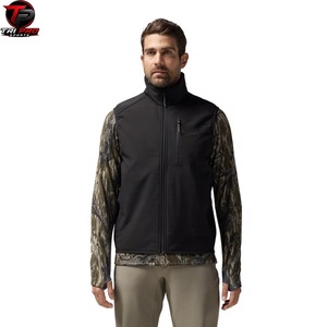Chaleco Utilitario de Invierno para Hombre, con Estampado, para Exteriores, de Softshell, Cuello Alto, Cierre Completo, Bolsillo Vertical con Cremallera en el Pecho, Ropa de Trabajo, Caza, Senderismo - Product Image 3