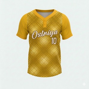 เสื้อเบสบอล/ซอฟต์บอลชายแบบแห้งเร็ว ระบายอากาศได้ดี พิมพ์ลายแบบ Heat Transfer สีพื้น ยูนิเซ็กซ์ ผลิตจากโพลีเอสเตอร์ 100% รุ่นใหม่ล่าสุด - Product Image 6