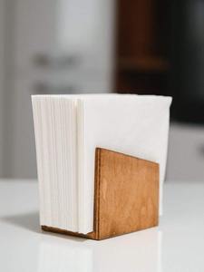 Boîte à mouchoirs en bambou écologique MORDEN, faite à la main, design personnalisable, couleur et forme sur mesure pour le bureau - Product Image 6