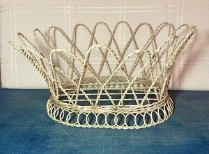 Metal Wire Fruit Basket ,Large Round Storage Baskets for Bread, Metal Wire Bread Fruit Bowl <b>Vegetable</b> <b>Stand</b> Holder for Snacks - Product Image 5