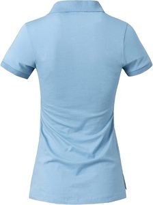 เสื้อเชิ้ตผู้หญิง Custom Star Works Corporation แห้งเร็ว ระบายอากาศได้ดี ผลิตจากผ้าฝ้าย/โพลีเอสเตอร์ เป็นมิตรกับสิ่งแวดล้อม เหมาะสำหรับชุดกีฬา ทีม และสโมสร คุณภาพสูง - Product Image 3